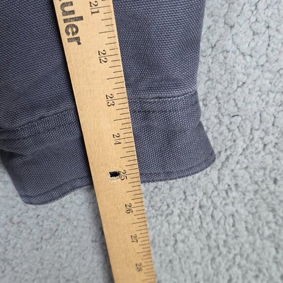 Duluth Trading Co Shirt Jacket Sz Large Fleece Lined Heavyweight Canvas Shacket - Picture 12 of 12